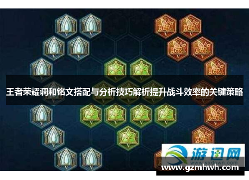 王者荣耀调和铭文搭配与分析技巧解析提升战斗效率的关键策略